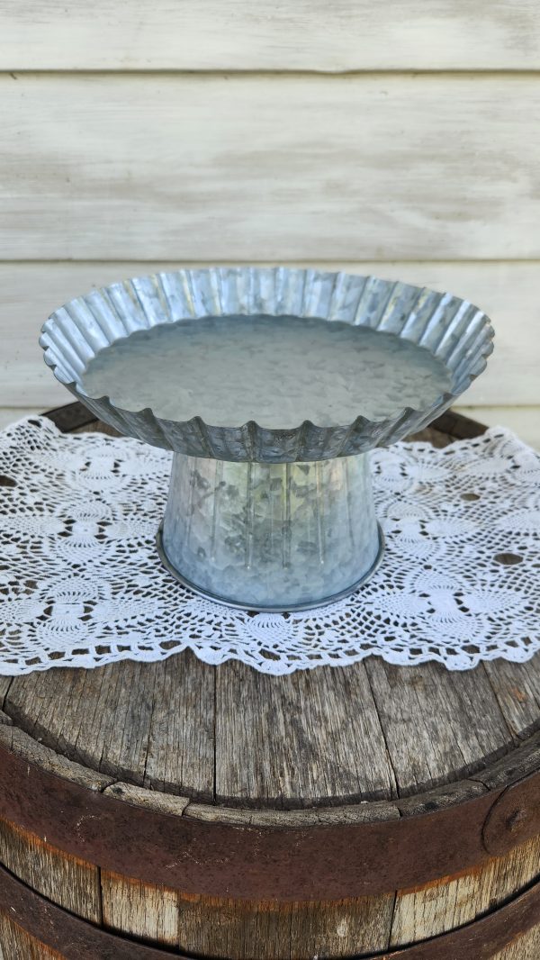 Galvanized Dessert Stand