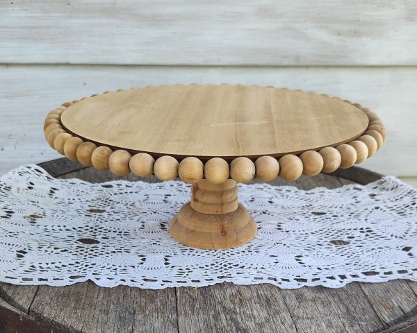 Barn Wood Round Pedestal Stand