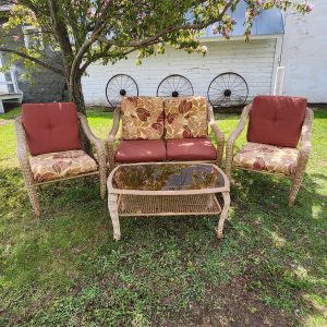 Tan Wicker Grouping