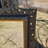 Antique Ash Gray Beveled Mirror/ Gold Accent - Image 2