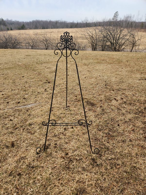 Brown Wrought Iron Easel – Small