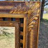 Unique Mirror / Floral Etching / Inlaid Squares - Image 2
