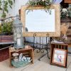 Gold Scalloped Wide Frame Mirror – Large - Image 3