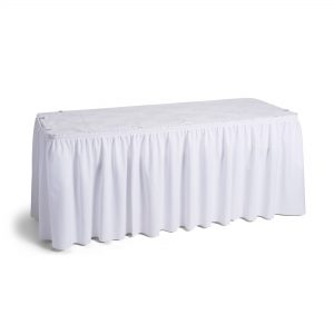 White Table Skirting