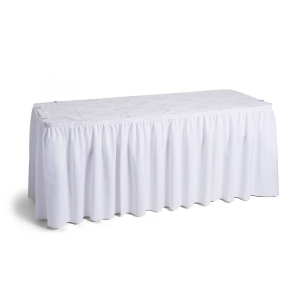 White Table Skirting